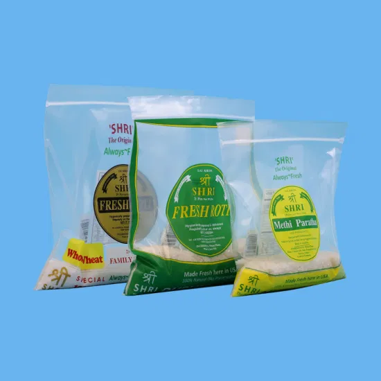 공장 맞춤형 식품 등급 그라비아 인쇄 단일 레이어 100% 생분해성 PE 가방(지퍼 포장 스낵 포함)